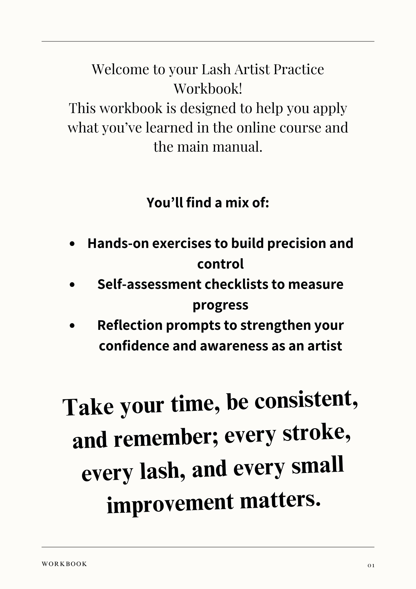 Lash Mastery Essentials: Digital Workbook + Training Manual (Module 2; chapters 5-6)